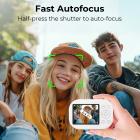 Kentfaith 4K Digital Kamera med Autofokus & WiFi | 48MP Fotos, 16X Zoom, 2.4” Skærm, 32GB Kort – Perfekt til Begyndere & Vlogging