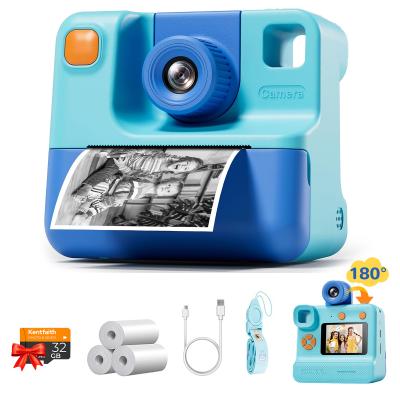 Stampa istantanea per fotocamera per bambini, Regali di Natale e Compleanno per Ragazze e Ragazzi 3-12, Selfie 24MP 1080P, Kentfaith (Blu)