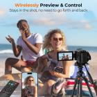 8K Camcorder with 64MP Photo, HDMI Output for Live Streaming, WiFi File Transfer, Built-in Fill Light, Wireless Microphone, 18X Zoom, 2 Batteries, Tripod, Remote Control, 64GB Card, Kentfaith