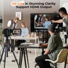 8K Camcorder with 64MP Photo, HDMI Output for Live Streaming, WiFi File Transfer, Built-in Fill Light, Wireless Microphone, 18X Zoom, 2 Batteries, Tripod, Remote Control, 64GB Card, Kentfaith