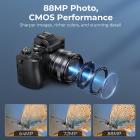 Kentfaith 8K 88MP Digitalkamera med Autofokus & Dobbelt Linse, WiFi YouTube Vlog Kamera med 3.2" Touchskærm til Foto & Video
