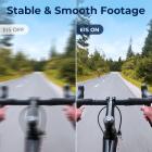 4K60FPS 48MP 66FT Vanntett Actionkamera uten etui, doble skjermer, 64GB-kort, EIS, WiFi-fjernkontroll, Kentfaith