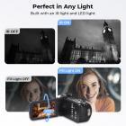Videokamera med 4K 30FPS videoer, 80MP billeder, 13MP Sony CMOS, 11 stykker tilbehør, natbriller, webkameratilstand, Kentfaith