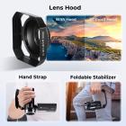 Videokamera med 4K 30FPS videoer, 80MP billeder, 13MP Sony CMOS, 11 stykker tilbehør, natbriller, webkameratilstand, Kentfaith