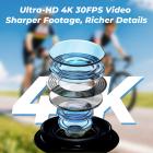 4K Bike Camera med 1,3-tommers skærm, WiFi-kontrol, 3000mAh-batteri, billedstabilisering Kentfaith