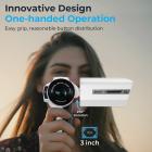 5K videokamera med 75MP billeder, 8x optisk zoom, WiFi-overførsel, trådløs mikrofon, dobbelt batterier, understøtter PIP-optagelse, Kentfaith