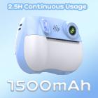 Barn Camera Instant Print Color Photo, Front Rear Dual Selfie, 1080P HD Video for 3-12, Blue, #