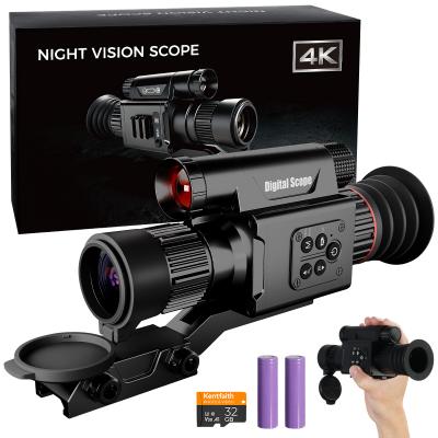 Yökatsekiikari 4K-videotallennus, 300 m IR-yönäköetäisyys, 5-20X-zoom PIP-tilassa, nollausristikko, Kentfaith