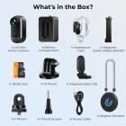 Mini Kroppskamera 4K30FPS, 350 min optagelsestid, Vandtæt til 30 meter, EIS, Fjernstyring via WiFi, Bærbart til Vlogging, Håndfri POV-Optagelse til Cykling, MC-Kørsel, Kentfaith