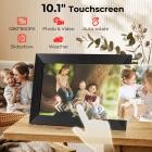 Digital Photo Frame, 10 tommers berøringsskjerm, WiFi-overføring fra hvilken som helst vinkel, 32GB lagring, Flere brukere kan koble til og dele, Automatisk rotasjon, Kentfaith