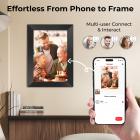 Digital Photo Frame, 10 tommers berøringsskjerm, WiFi-overføring fra hvilken som helst vinkel, 32GB lagring, Flere brukere kan koble til og dele, Automatisk rotasjon, Kentfaith
