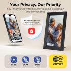 Digital Photo Frame, 10 tommers berøringsskjerm, WiFi-overføring fra hvilken som helst vinkel, 32GB lagring, Flere brukere kan koble til og dele, Automatisk rotasjon, Kentfaith