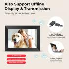 Digital Photo Frame, 10 tommers berøringsskjerm, WiFi-overføring fra hvilken som helst vinkel, 32GB lagring, Flere brukere kan koble til og dele, Automatisk rotasjon, Kentfaith