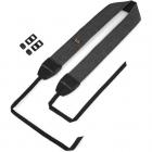 Retrokameran olkahihnat, säädettävä kaulahihna, joka sopii kaikkiin järjestelmäkameroihin (Nikon Canon Sony Pentax) Klassinen musta kudottu