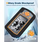 K&F industrielt endoskop inspektionskamera med dobbelt linse 1080P HD-endoskop, 5,5 mm slangekamera-endoskop med metalkabel og 4,3' IPS-hardskærm, 8 LED-lys Hydro-kamera, mænds gadgets 20M(65,6FT) hårdtråd