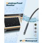 K&F industrielt endoskop inspektionskamera med dobbelt linse 1080P HD-endoskop, 5,5 mm slangekamera-endoskop med metalkabel og 4,3' IPS-hardskærm, 8 LED-lys Hydro-kamera, mænds gadgets 20M(65,6FT) hårdtråd