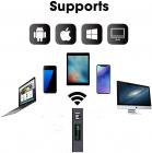 Langaton WiFi-endoskooppi, Near Focus 1200P HD -endoskooppi, IP68 vedenpitävä, 8 säädettävällä ledillä ja 5M puolijäykällä kaapelilla, sopii iOS:lle, Androidille