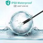 Langaton WiFi-endoskooppi, Near Focus 1200P HD -endoskooppi, IP68 vedenpitävä, 8 säädettävällä ledillä ja 5M puolijäykällä kaapelilla, sopii iOS:lle, Androidille