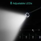 Langaton WiFi-endoskooppi, Near Focus 1200P HD -endoskooppi, IP68 vedenpitävä, 8 säädettävällä ledillä ja 5M puolijäykällä kaapelilla, sopii iOS:lle, Androidille