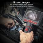 K&F Industrial Endoscope Dual Lens Inspection Camera 1080P HD Endoscope 4,3-tommer skærm 360° Justerbar linse 8,5 mm kabel inklusive 32G hukommelseskort 5m kabel