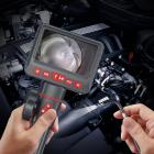 K&F Industrial Endoscope Dual Lens Inspection Camera 1080P HD Endoscope 4,3-tommer skærm 360° Justerbar linse 8,5 mm kabel inklusive 32G hukommelseskort 5m kabel