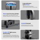 2000X digitaalinen mikroskooppi, 500 W pikseliä, HD Visual WiFi digitaalinen mikroskooppi, kannettava elektronimikroskooppi 11 LED-valolla, iOS ja Android Windows MacOS yhteensopiva