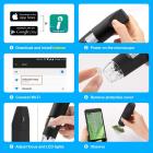 WiFi ja USB digitaalinen mikroskooppi, 1000X zoom, 1080P Full HD, korkeussäädettävällä jalustalla, minimikroskooppi lapsille 8 LED-valolla, matkapuhelimeen, Android, PC Windows, iPhone, iOS, Mac