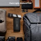 Kädessä pidettävä digitaalinen mikroskooppi, kannettava aikuisten ja lasten mikroskooppi 4" LCD-näytöllä, 8 himmennettävää LED-lamppua, elektroninen FHD-videomikroskooppi, Windows Mac -yhteensopiva musta