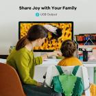 Kädessä pidettävä digitaalinen mikroskooppi, kannettava aikuisten ja lasten mikroskooppi 4" LCD-näytöllä, 8 himmennettävää LED-lamppua, elektroninen FHD-videomikroskooppi, Windows Mac -yhteensopiva musta