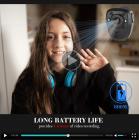 Kannettava kamera, sisäänrakennettu 32 Gt:n muistikortti, kannettava kannettava 1080P-turvakamera, taskukiinnitettävä infrapuna-kojekamera pimeänäöllä kotiin, ulkokäyttöön, lainvalvontaviranomaisiin, vartijaan