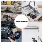 Inspection Camera Kentfaith Industrial Endoscopy Camera 3.9mm Endoscopy Camera 4.3 inch HD Screen 1080P Snake Camera with LED Lights, Semi-Rigid Cable for Automotive, Engine, Drain inspection camera (3.9mm, 10m/32.8ft) Orange