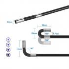 K&F Concept industrielt endoskop dual-linse inspektionskamera 1080P HD endoskop 4,3-tommer skærm 360° justerbar linse 8,5 mm kabel 32G hukommelseskort 2 m kabel