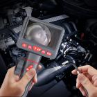 Endoscopio industriale 1080P HD, telecamera di ispezione a doppia lente schermo da 4,3 pollici lente ruotabile a 360°, IP67 cavo da 8,5 mm lungo 3 m, scheda SD 32G