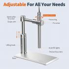 DM101 digitalt USB-mikroskopkamera, 500X forstørrelse, kan se hele mynten, støtte foto/video, inspeksjonsendoskop med justerbart LED-lys, PC-kompatibel