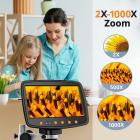 7 tuuman digitaalinen mikroskooppi, 50x-1000X suurennus, tukee HDMI-lähtöä, voi ottaa kuvia ja videoita, digitaalinen mikroskooppi metallitelineellä, 12MP erittäin tarkka kameraanturi, yhteensopiva Windows/Macin kanssa