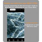 Langaton digitaalimikroskooppi, 50x-1000x suurennus, kannettava kädessä pidettävä USB-mikroskooppikamera, mini taskumikroskooppi lapsille ja aikuisille, iPhonelle, iPadille, Android-puhelimelle, MacBookille, Windows PC:lle