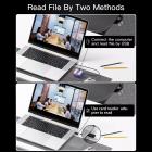 KS-908 bärbar videobandspelare, 1080P allt-i-ett bärbar belysningskamera med justerbar ljusstyrka LED-ljus, 5,5 timmars batteritid, lämplig för cykling, hem, utomhus, nattarbete