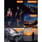 KS-908 bärbar videobandspelare, 1080P allt-i-ett bärbar belysningskamera med justerbar ljusstyrka LED-ljus, 5,5 timmars batteritid, lämplig för cykling, hem, utomhus, nattarbete