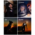 KS-908 bärbar videobandspelare, 1080P allt-i-ett bärbar belysningskamera med justerbar ljusstyrka LED-ljus, 5,5 timmars batteritid, lämplig för cykling, hem, utomhus, nattarbete