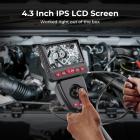 360° Ledbart Boreskop Gratis Styring Inspektionskamera 0,24"/6mm Linse med 6 LED-lys, Probelængde 1m/3,28ft