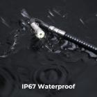 360° Ledbart Boreskop Gratis Styring Inspektionskamera 0,24"/6mm Linse med 6 LED-lys, Probelængde 1m/3,28ft