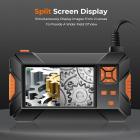 Tredobbelt objektiv industriboreskop, 4,3 tommer skærminspektionskamera med 8+2 LED-lys, 1080P kloakkamera, IP67 vandtæt dræningskamera til bilvedligeholdelse 32 GB kort Kabellængde 10m/32,8ft