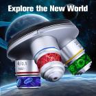 Microscopio Binoculare Composto 40X-1000X con Oculari WF10x/WF25x e Illuminazione LED, per Adulti, Studenti e Laboratorio