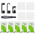 K&F Concept Industrial Endoscope -puhdistuskoukkumagneettisivupeilisarja, Sisältää linssisarjan puhdistusliinan alkoholilla puuvillatyynyn, sopii 8,5 mm K&F Concept AGC-430N -malliin