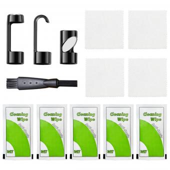 K&F Concept Industrial Endoscope Rengöringskrok Magnet Side View Mirror Set，Inklusive linsset rengöringsduk alkohol bomullsdyna, lämplig för 8,5 mm K&F Concept AGC-430N modell
