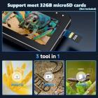 4,3 tuuman HDMI-digitaalimikroskooppi, 10-1000X suurennus, kädessä kameran videomikroskooppi, 8 LED-valolla, ladattava akkumikroskooppi, sopii kolikoiden / PCB-hitsaukseen / kasveihin / hyönteisiin