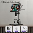 10,1-tums HDMI högupplöst IPS-skärm professionellt högupplöst digitalt mikroskop, 50-1600X förstoring, pekdimming, kapabel att ta bilder och spela in, med trådlös infraröd fjärrkontroll, kompatibel med PC