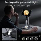 10,1-tums HDMI högupplöst IPS-skärm professionellt högupplöst digitalt mikroskop, 50-1600X förstoring, pekdimming, kapabel att ta bilder och spela in, med trådlös infraröd fjärrkontroll, kompatibel med PC