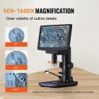 10,1 tuuman IPS-teräväpiirtonäyttö HDMI digitaalinen elektronimikroskooppi, 10-1300 suurennus, HDMI näytöllä, langattomalla infrapunakaukosäätimellä,yhteensopiva PC:n kanssa