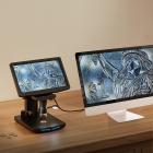 10,1 tuuman IPS-teräväpiirtonäyttö HDMI digitaalinen elektronimikroskooppi, 10-1300 suurennus, HDMI näytöllä, langattomalla infrapunakaukosäätimellä,yhteensopiva PC:n kanssa